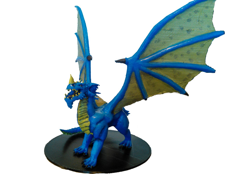 Game character 3d model - Blue Dragon