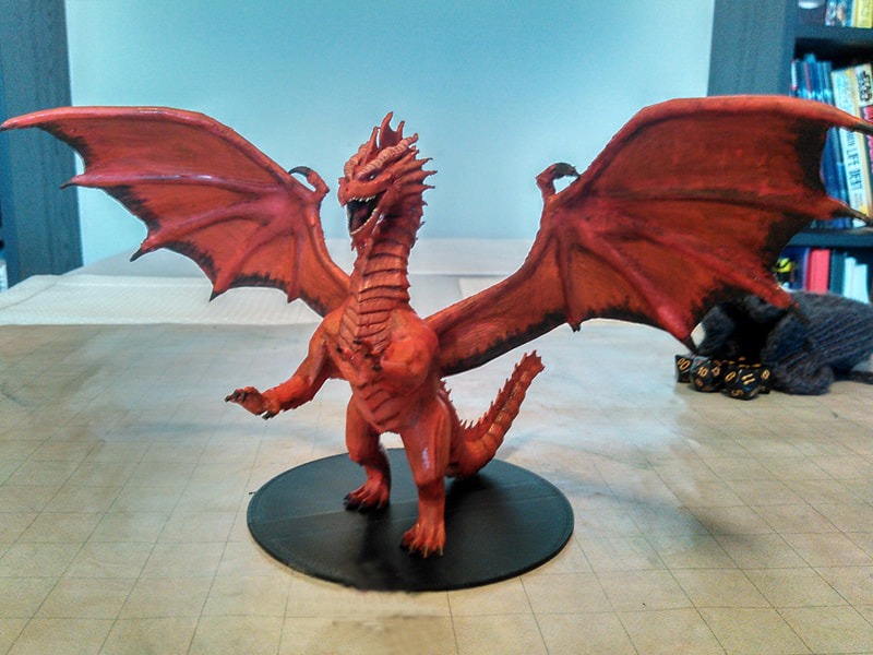 Game character 3d model - Red Dragon