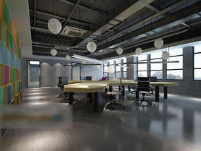 3d models scene medium general office area simple commercial design download