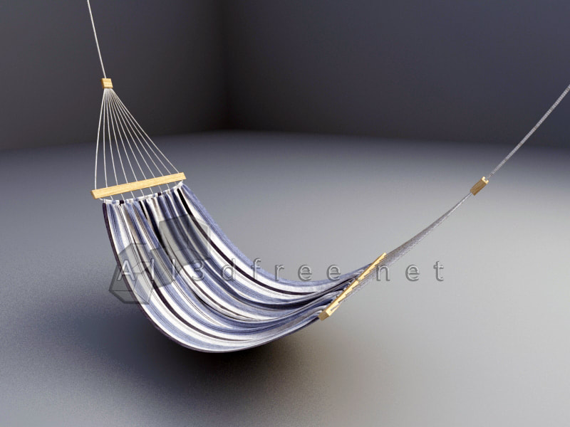 3d Model Collection - Hammock Bed 010