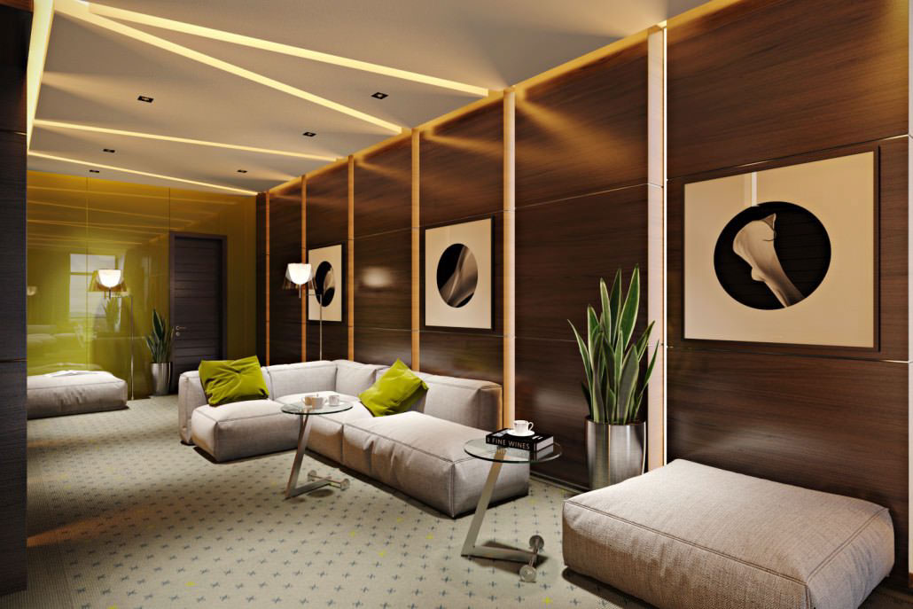 modern concept hotel lobby A view on all3dfree