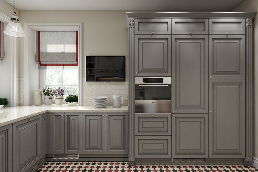 french syle kitchen design ( C view ) on all3dfree
