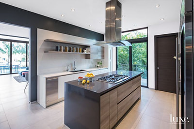 3d visualization in different interior design styles - kitchen design