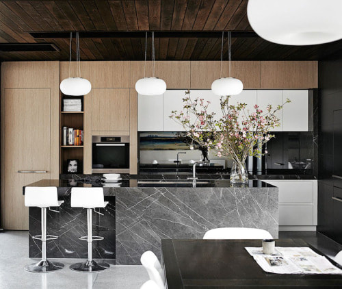modern concept with kitchen design