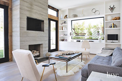 3d visualization in different interior design styles - living area design