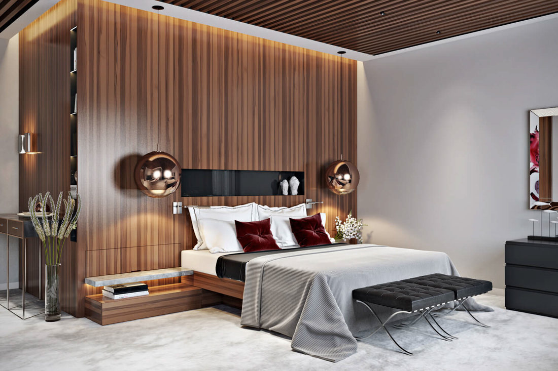 Calssic & Modern style bedroom design on all3dfree A view