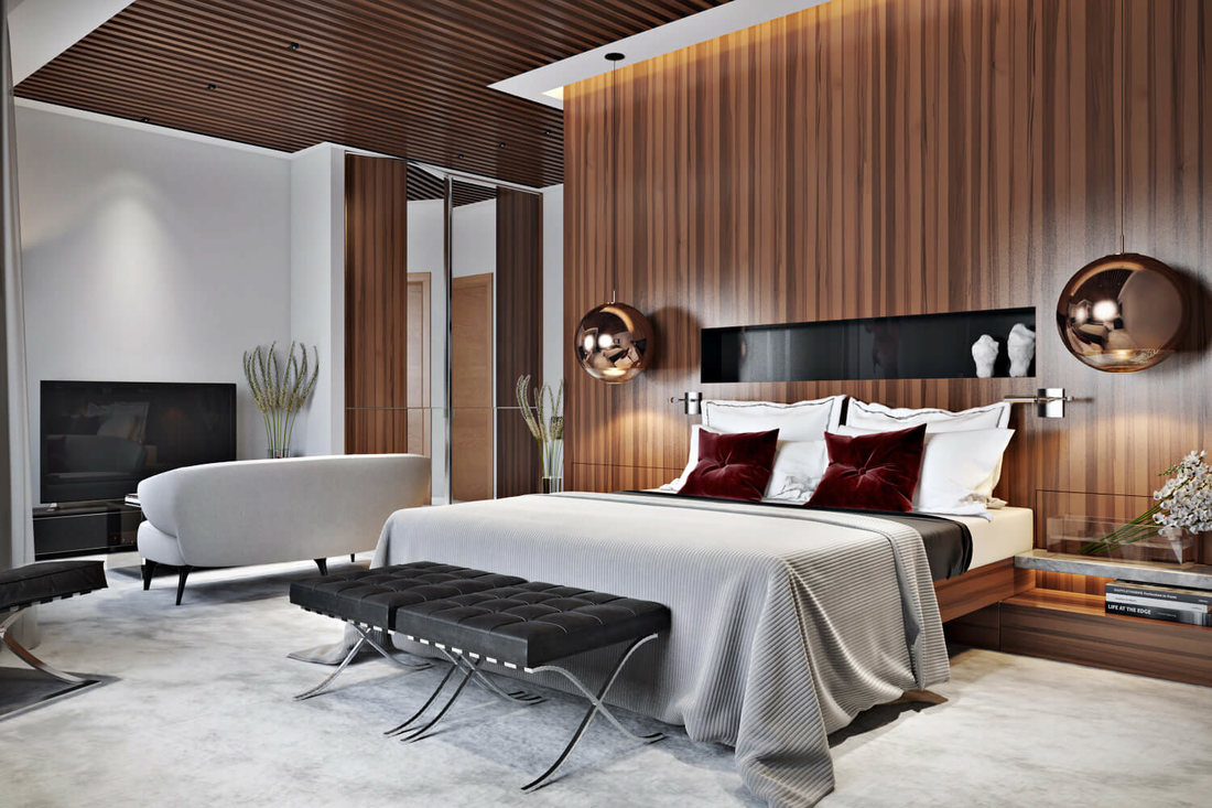 Calssic & Modern style bedroom design on all3dfree B view
