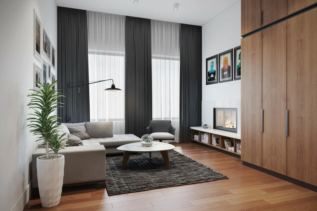 simple look living area design on all3dfree