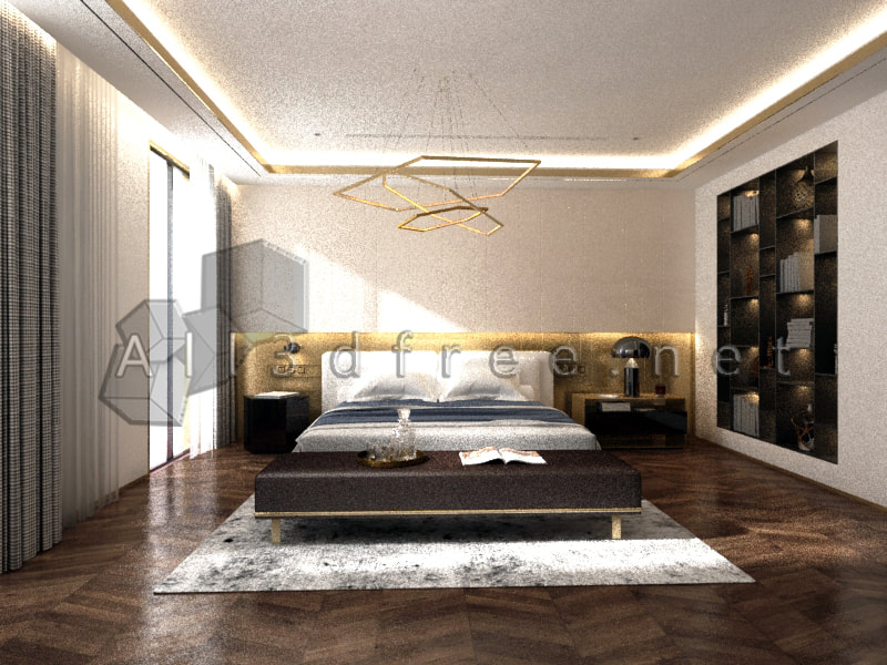 3d models scene modern bedroom 11