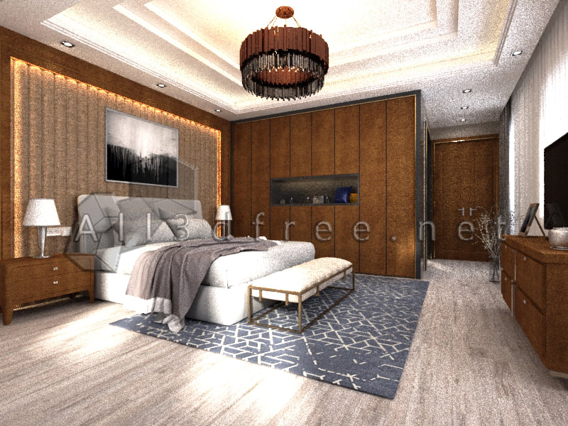 3d models scene modern bedroom 7