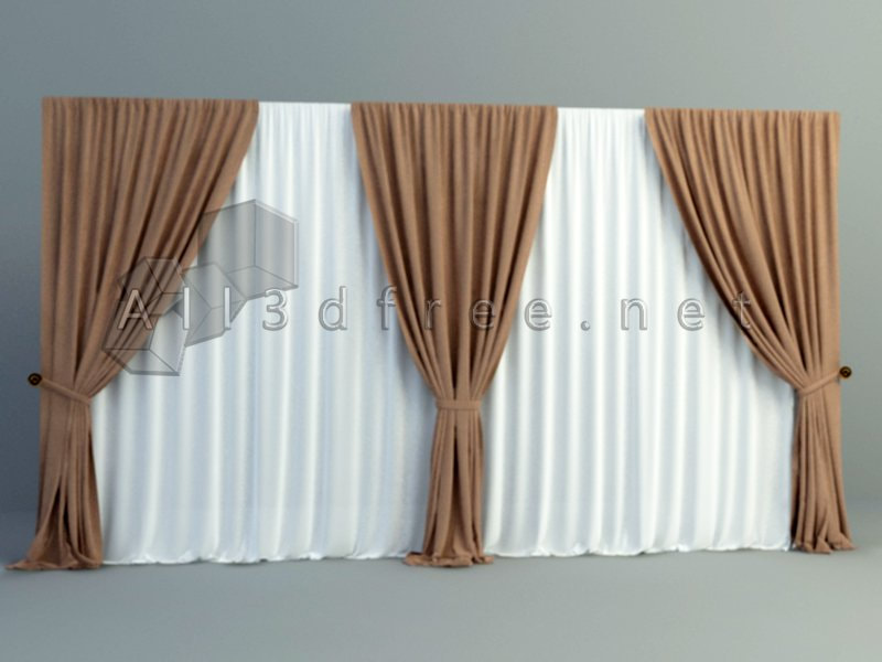 3D Model Collection 2023 - Modern curtain 009