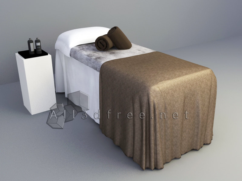 3d Model Collection - 3d Model Collection - Modern massage bed 012