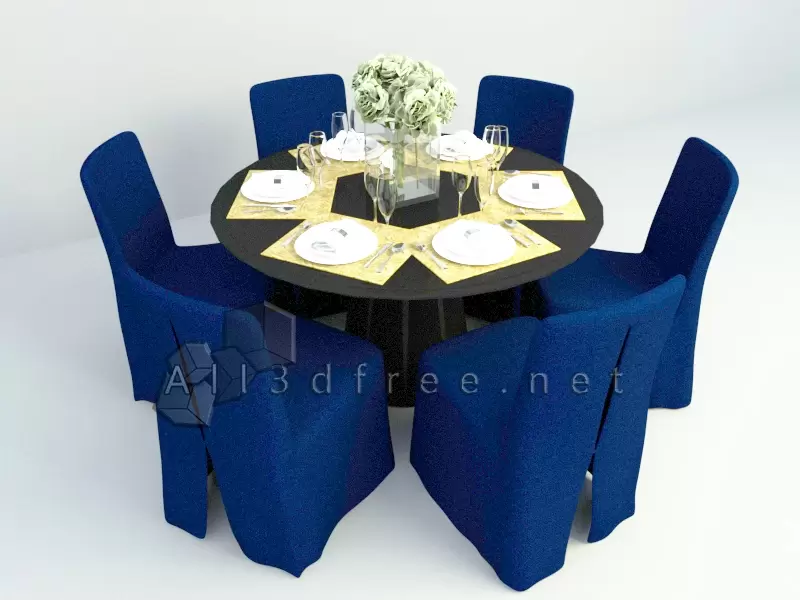 Modern Round Table Dining 006
