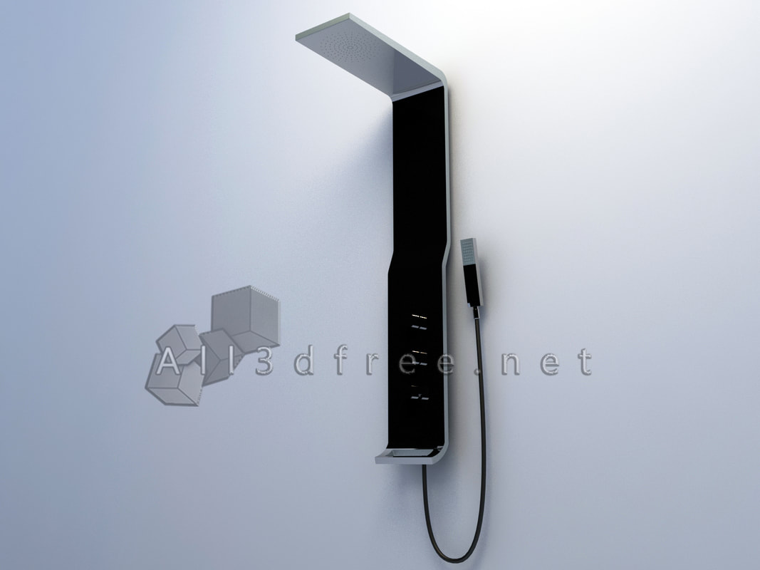3d Model Collection - Modern Shower 002
