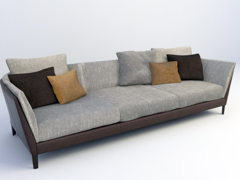  Modern three-seat sofa 02
