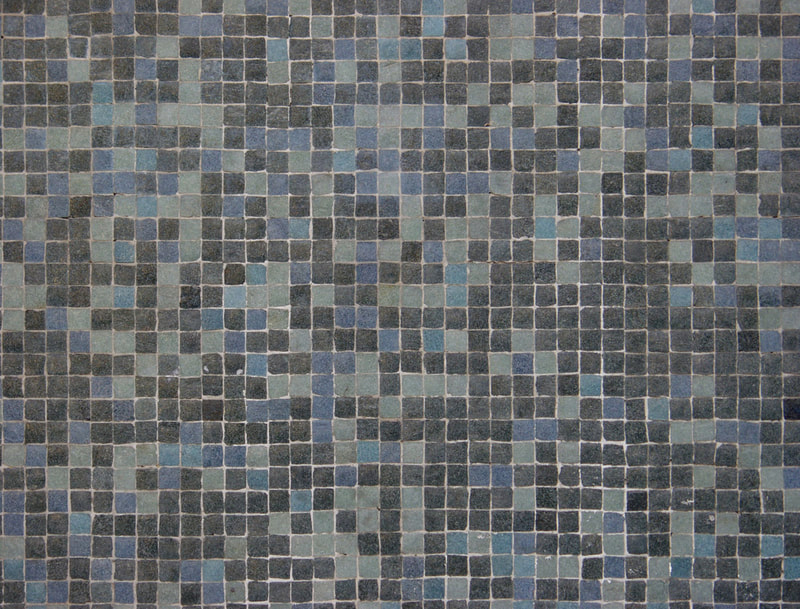 mosaic tiles on floor 4