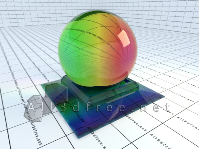 Vray materials Multicolored Glass collection 007