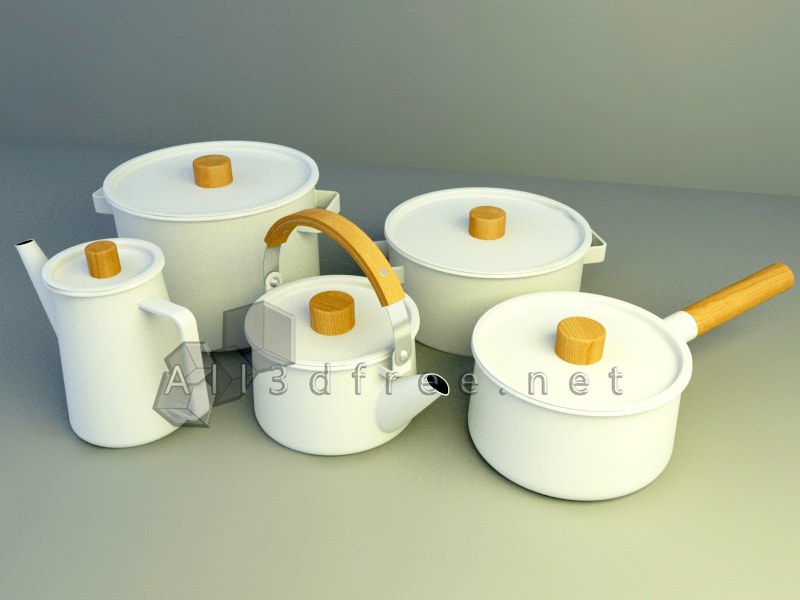3D Model Kitchenware Collection - Nordic kitchenware