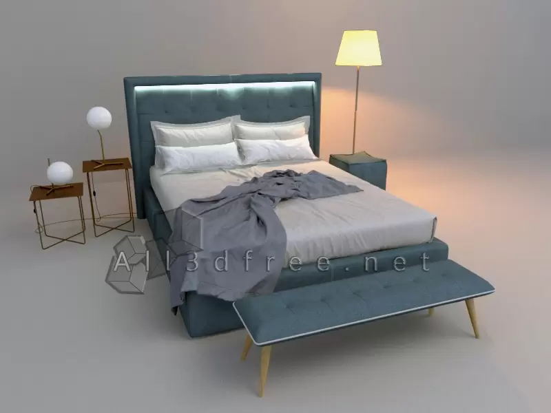 Nordic queen size bed 003