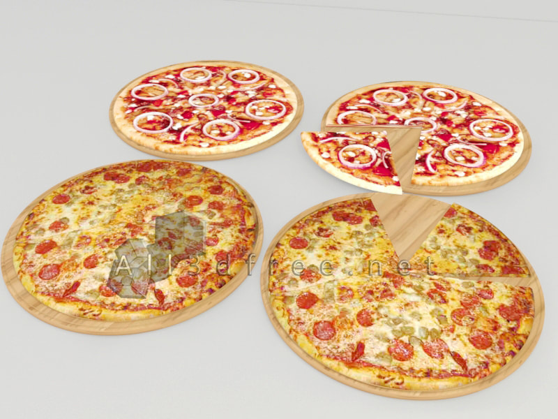 3D Model Kitchenware Collection - Pizza