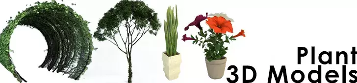 Plants free 3d model collection