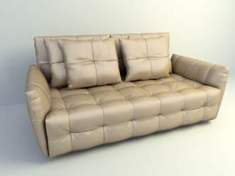 3d model rolled arm Sofa free download