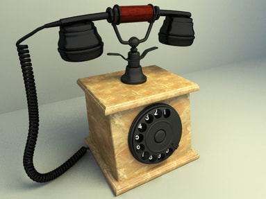 free 3D Model Classical Phone 011