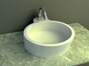 Acrylic wash basins 3d models