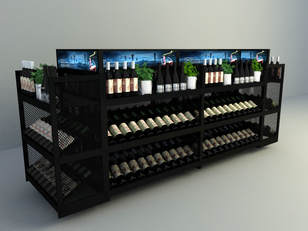 red wine display cabinet 3d model design 2018