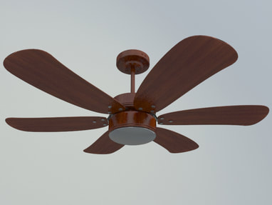 free 3D Model Ceiling Fan 001