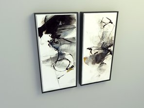chinese ink painting design 