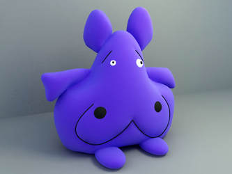 free 3d model doll hippo