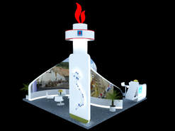 3d booth for Refinery introduction models