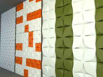 3d model of Modern wall panel