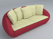 Daybed sofa 3d models