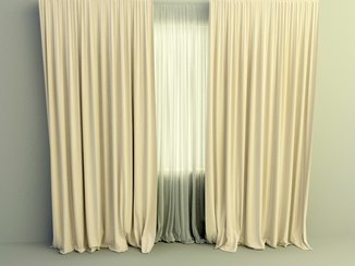 simple curtain walmart design 3d model free download