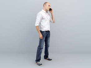 free 3d model male chatting pose