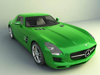 3d model vehicle Mercedes-Benz collection