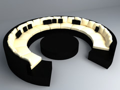 free 3D Model sofa set 008