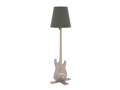 Floor Lamp with guitar shape 3d models free download