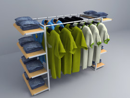 free 3D model Clothing racks 006