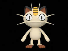 Anime character 3d model - Meowth