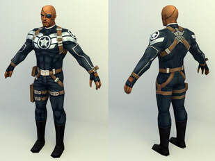 Marvel 3d character - Nick fury