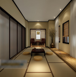 3d models scene resting room japanese look design download