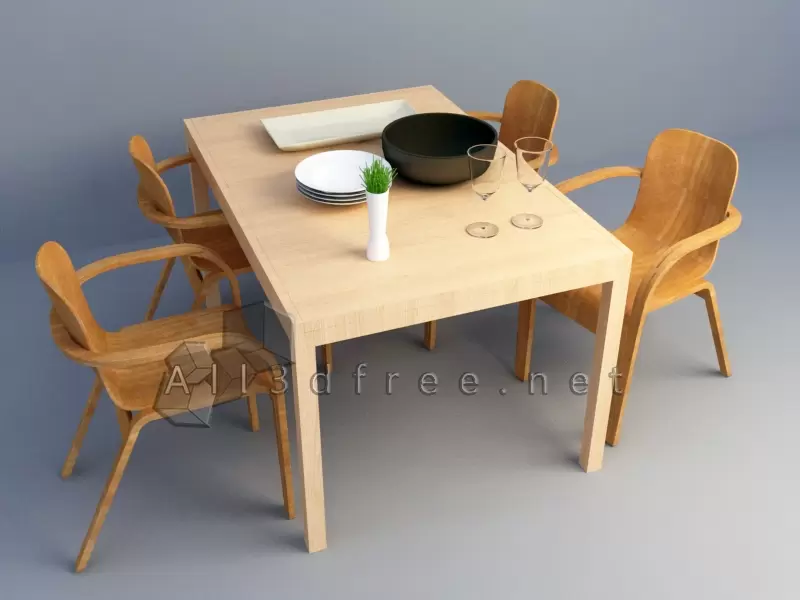 Simple Dining Table Design  005