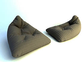 sofa 3d model free download 001 -Lazy sofa