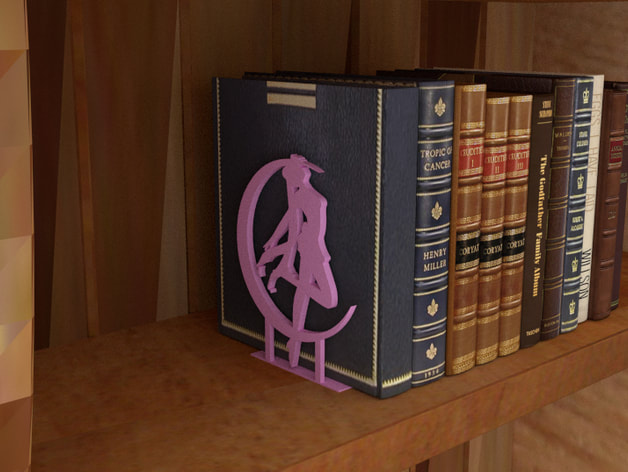 stl file free download - Sailor Moon Book Stand