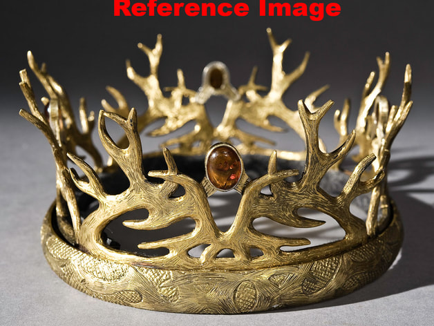stl file free download - Stag Crown - Game of Thrones (House Barathion)