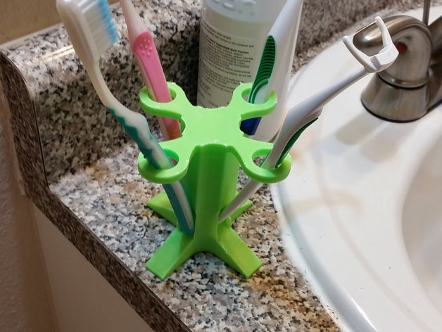 stl file free download - Ultimate Tooth Brush Holder
