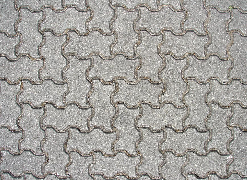 Stone floor texture seamless - Stone paving outdoor herringbone 008